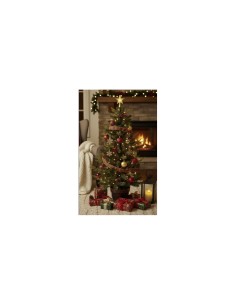 Corona di Natale Dorata Fééric Lights & Christmas, decorazione con pigne e dettagli oro