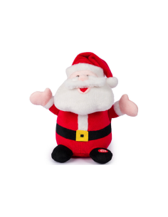 PELUCHE DI BABBO NATALE 25CM  CON LUCI MUSICA E MOVIMENTO