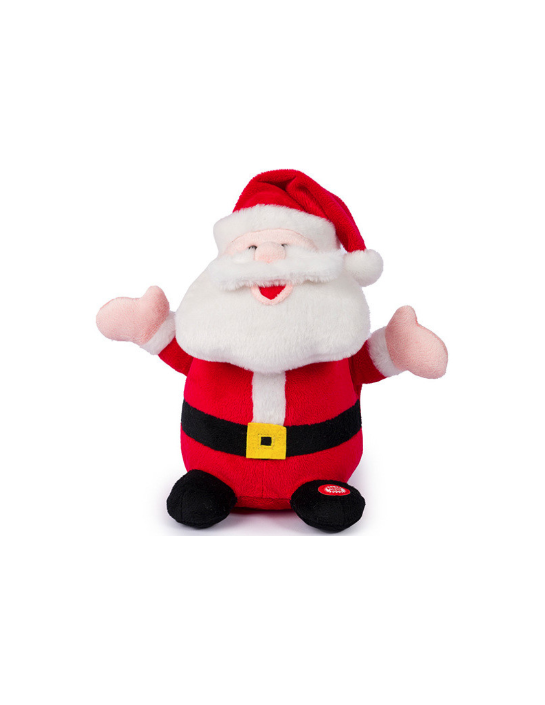 PELUCHE DI BABBO NATALE 25CM  CON LUCI MUSICA E MOVIMENTO