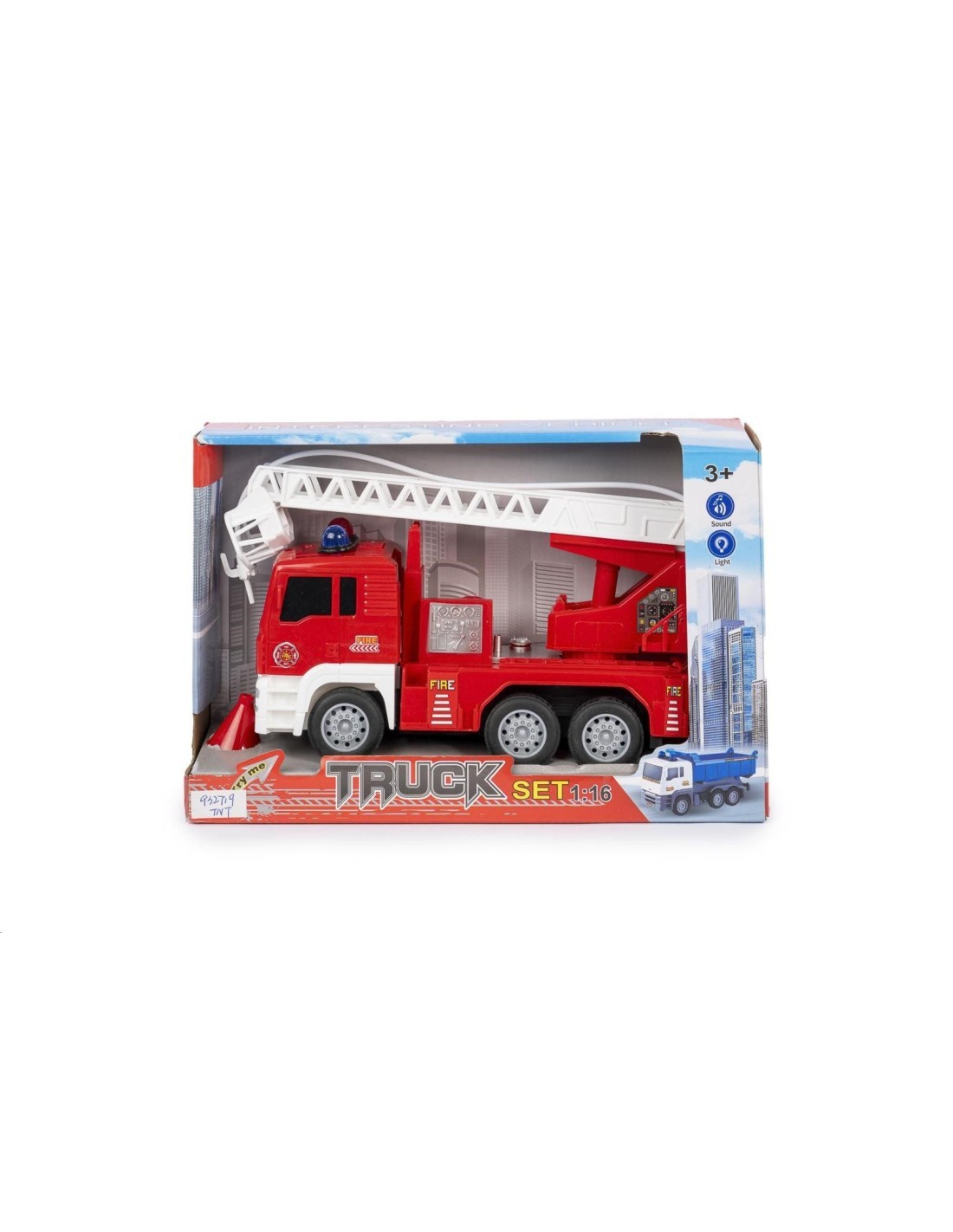 CAMION POMPIERI LUCI E SUONI 1:16, VEICOLO GIOCATTOLO REALISTICO