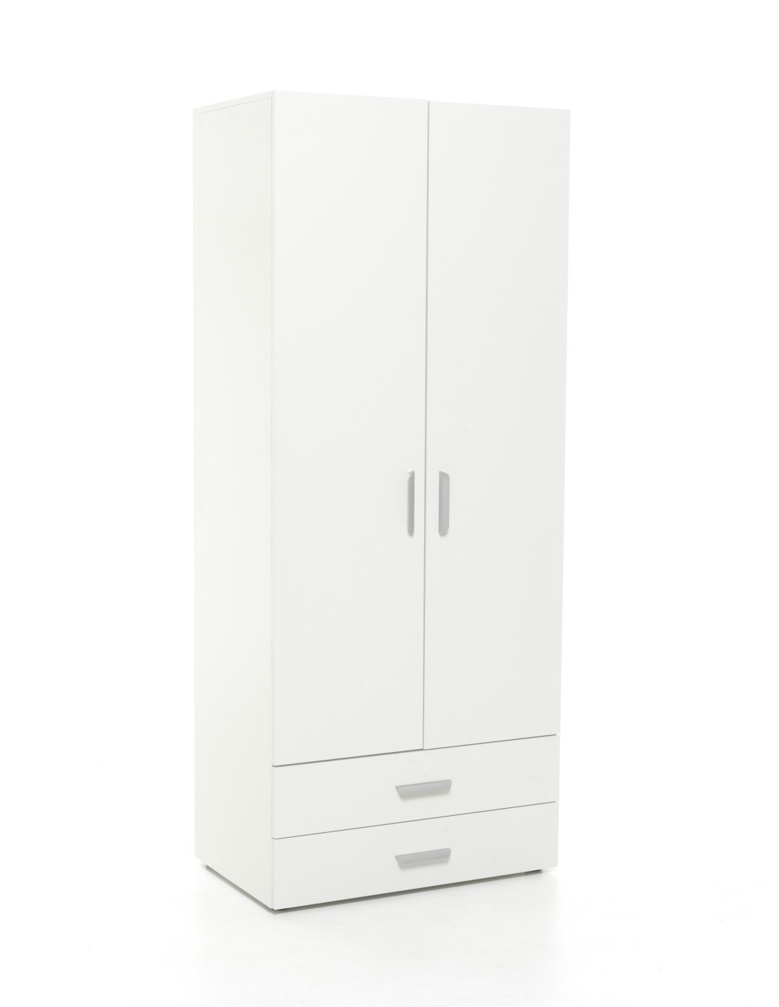 ARMADIO LONDON BIANCO 2ANTE+2CASSETTI