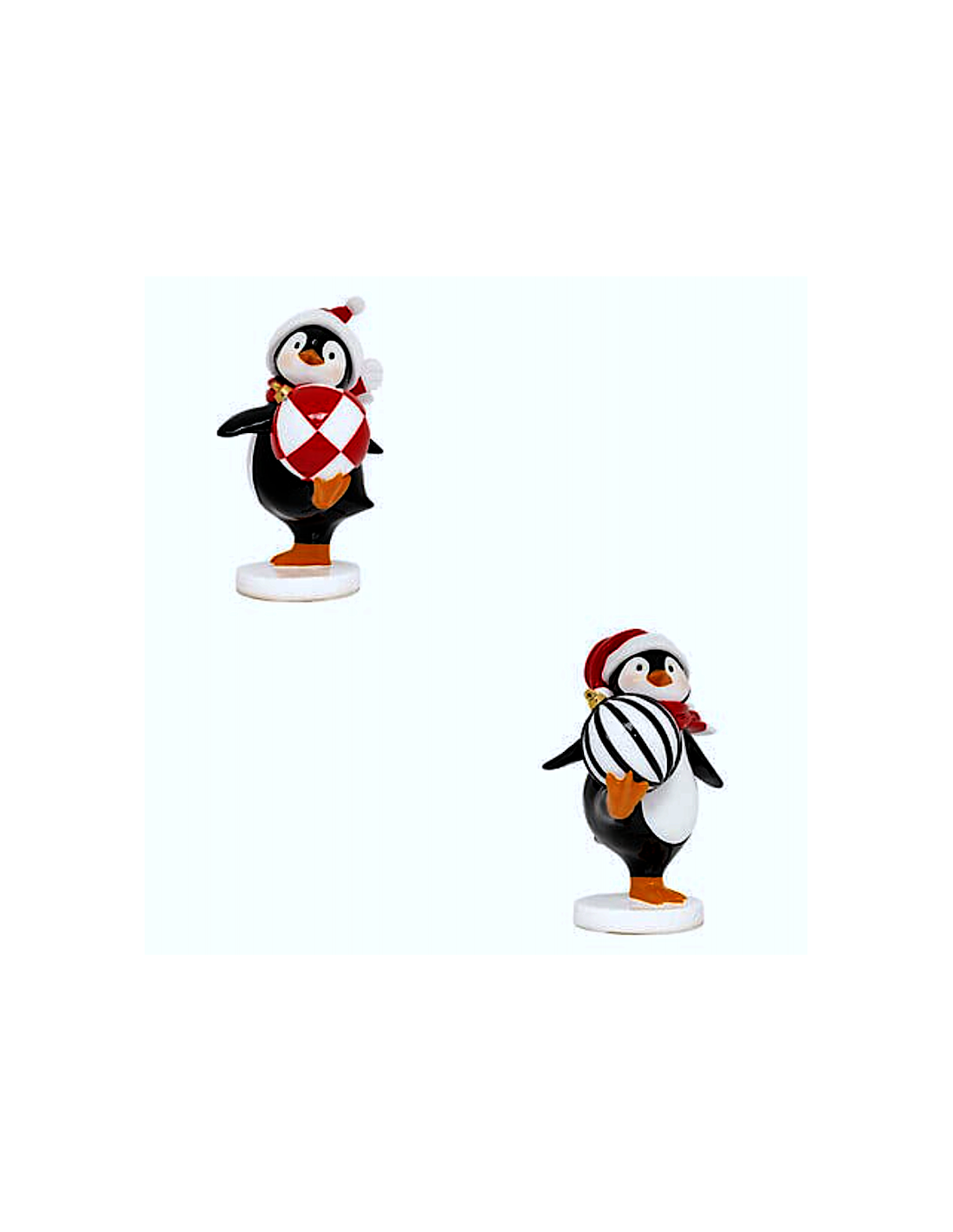 DECORAZIONE PINGUINO RESINA 12X11X17CM ASSORTITO