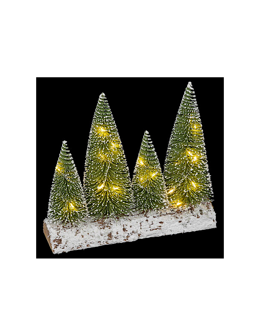 DECORAZIONE NATALIZIA ALBERI CON 20 LED COLORE BIANCO CALDO
