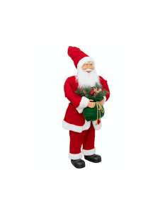 FIGURA BABBO NATALE 40X25X90CM POLIESTERE