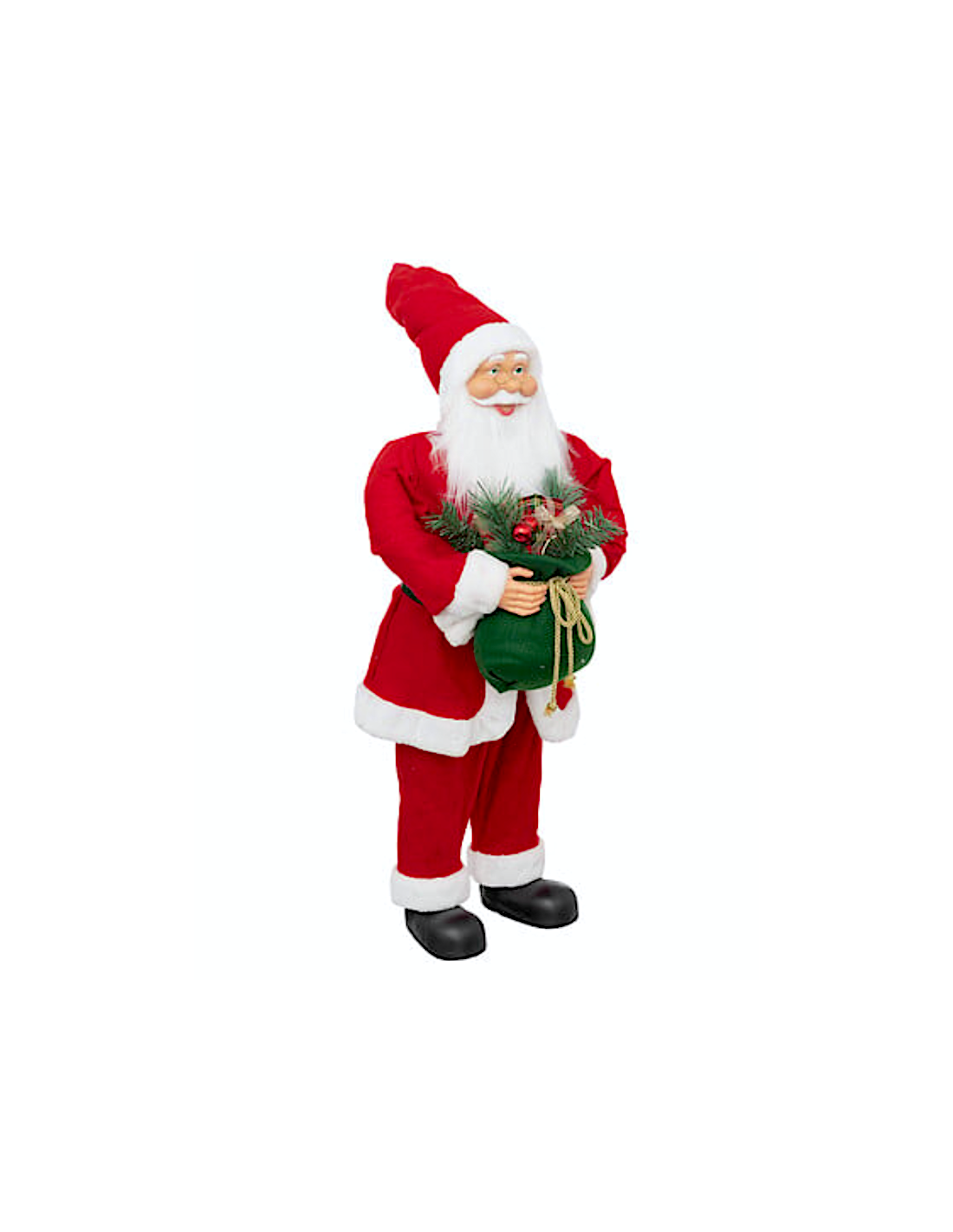 FIGURA BABBO NATALE 40X25X90CM POLIESTERE