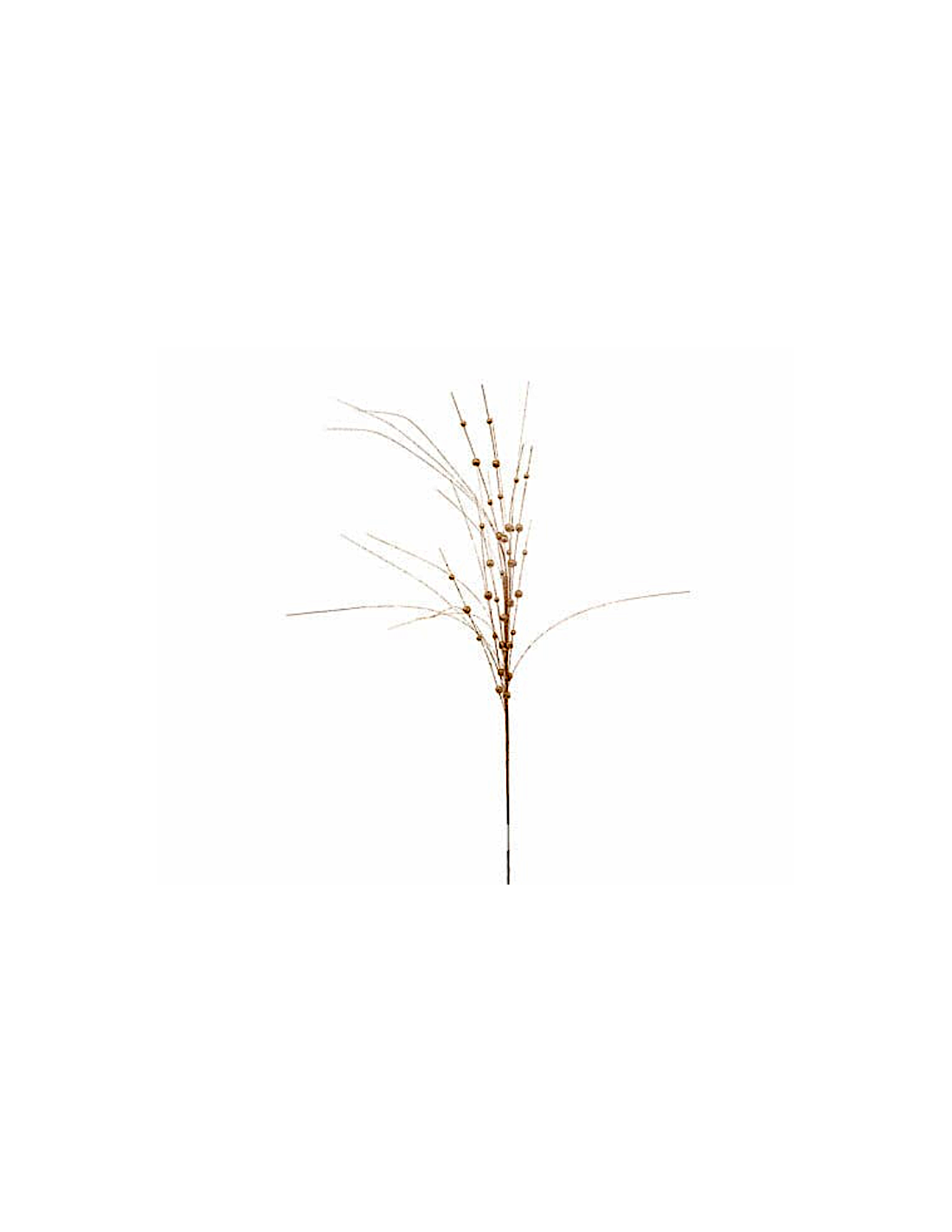 STELO CANNA CON PERLINE DORATE 95 CM