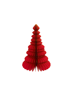 DECORAZIONE ABETE CARTA 20X30CM ROSSO