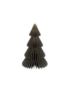 DECORAZIONE ABETE CARTA 20X30CM NERO