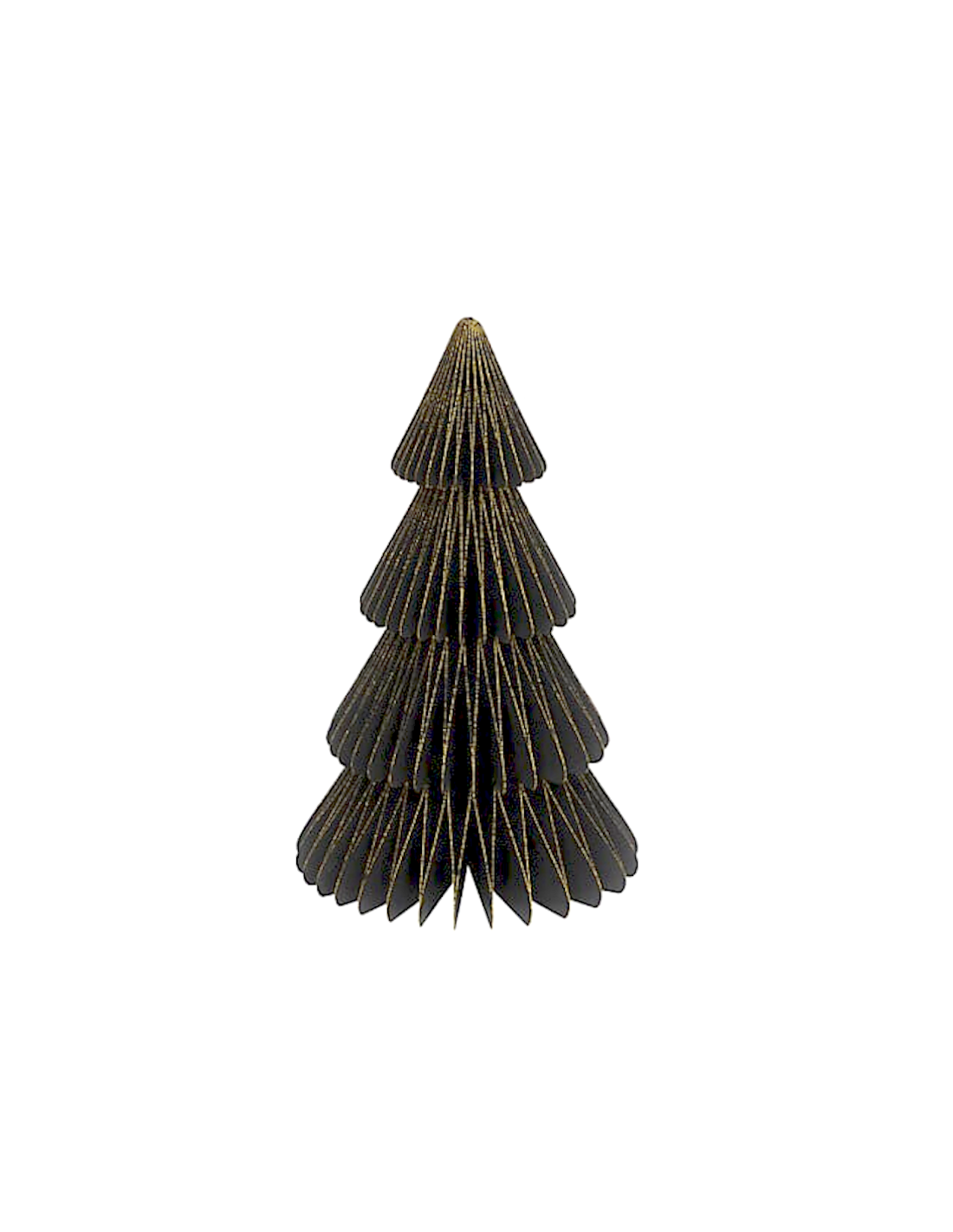 DECORAZIONE ABETE CARTA 20X30CM NERO