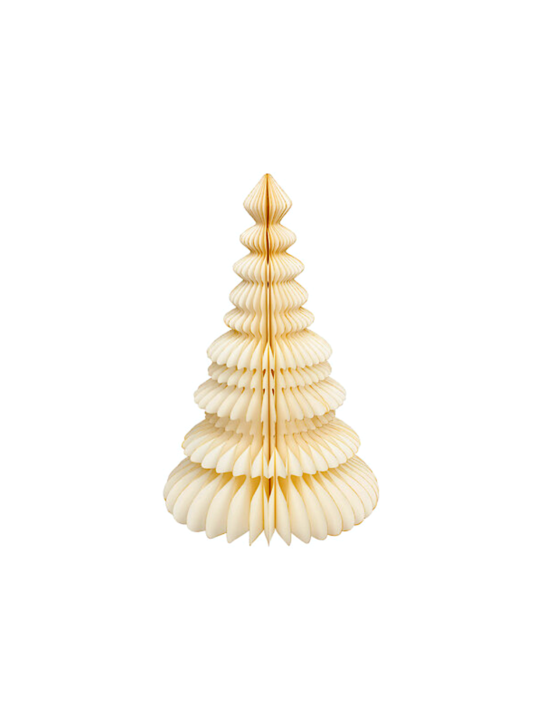 DECORAZIONE ABETE CARTA 90CM AVORIO
