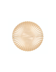 PIATTO CONCHIGLIA 33CM DORATO