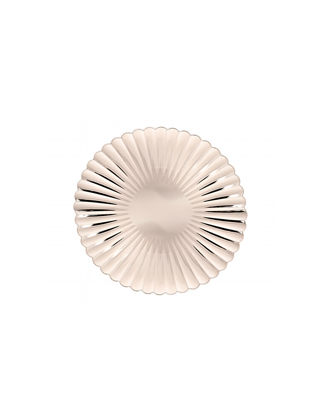 CENTROTAVOLA PLASTICA 33CM ARGENTO