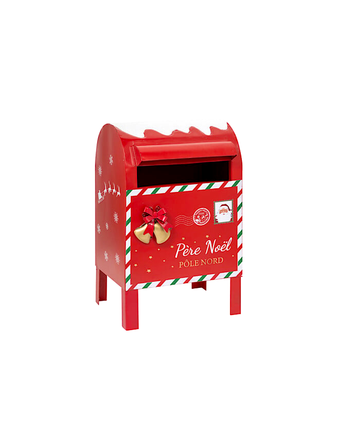 CASETTA DELLE LETTERE 20X16X34CM METALLO ROSSO