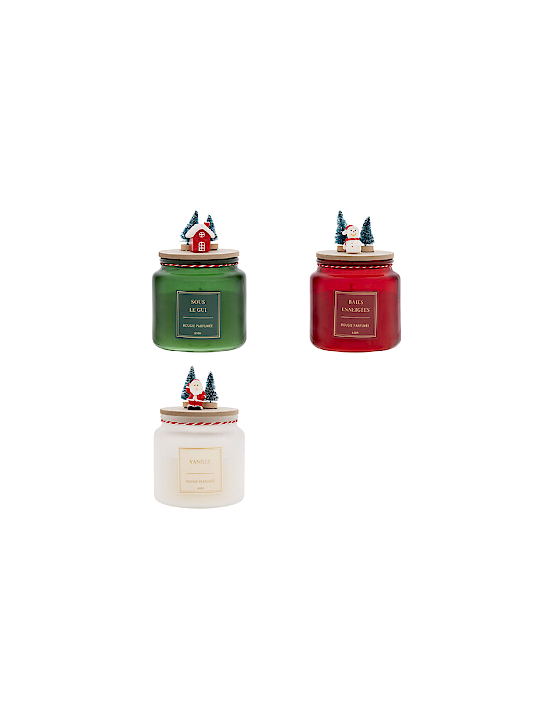 CANDELA PROFUMATA COPERCHIO DECORATO 330GR ASSORTITA