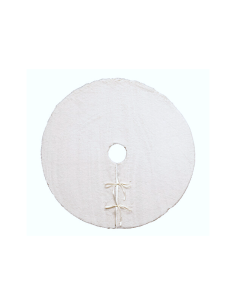 TAPPETO PER ALBERO POLIESTERE DIAM.90CM BIANCO