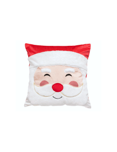 CUSCINO BABBO NATALE 40X40CM POLIESTERE