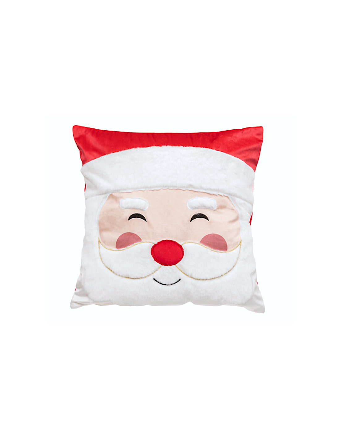 CUSCINO BABBO NATALE 40X40CM POLIESTERE