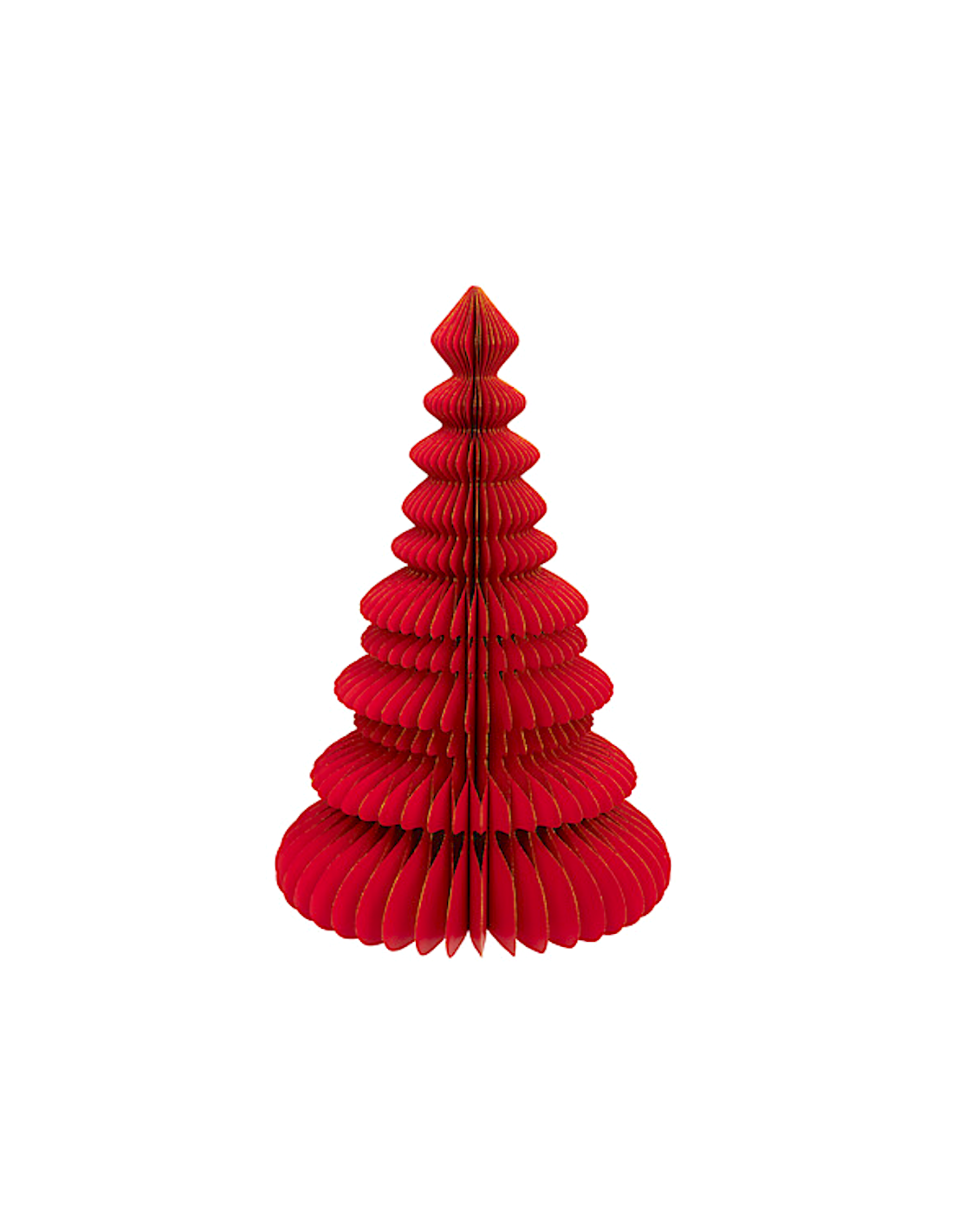 DECORAZIONE ABETE CARTA 60X90CM ROSSO