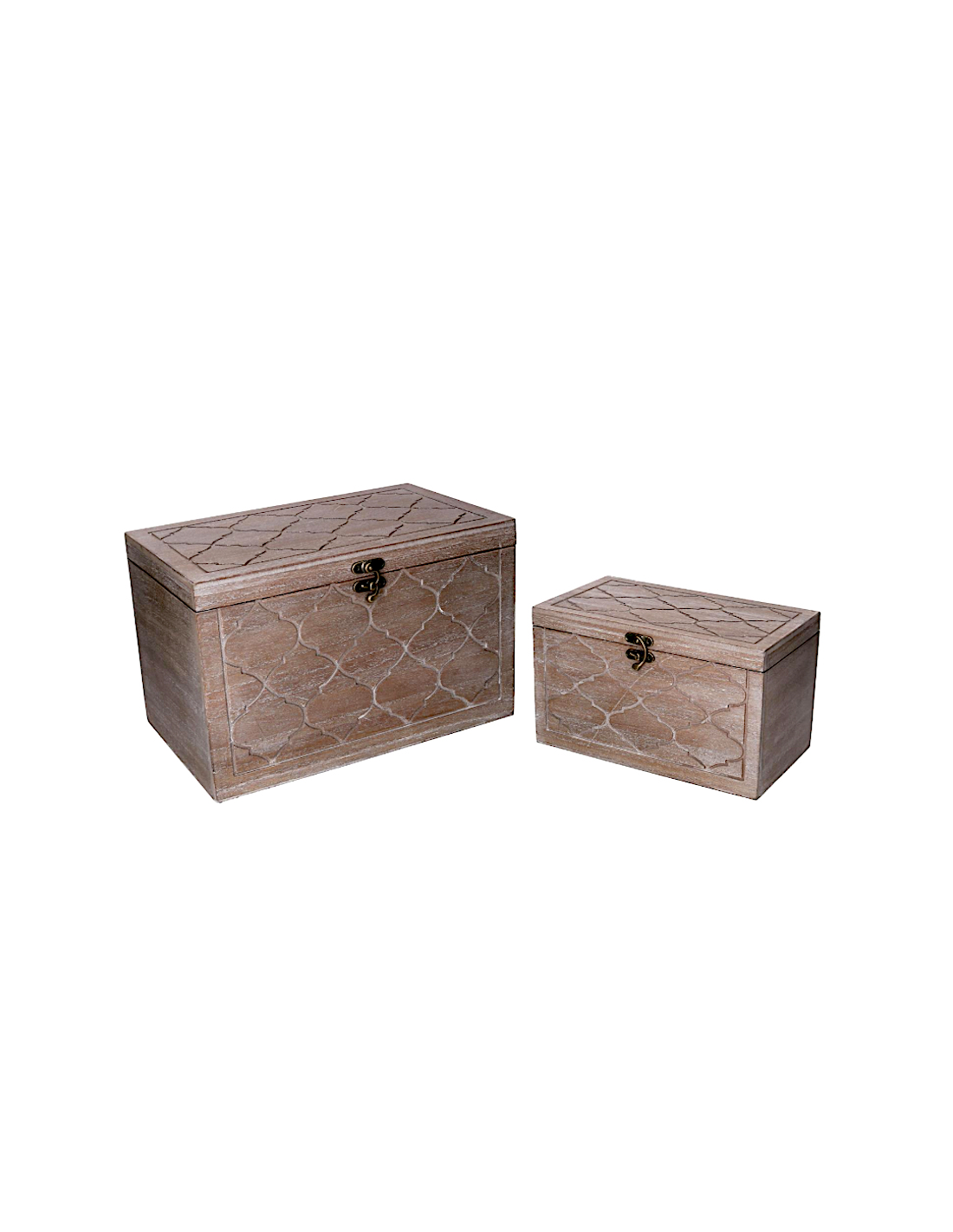 SCATOLA 503557 2 MISURA MARRONE LEGNO