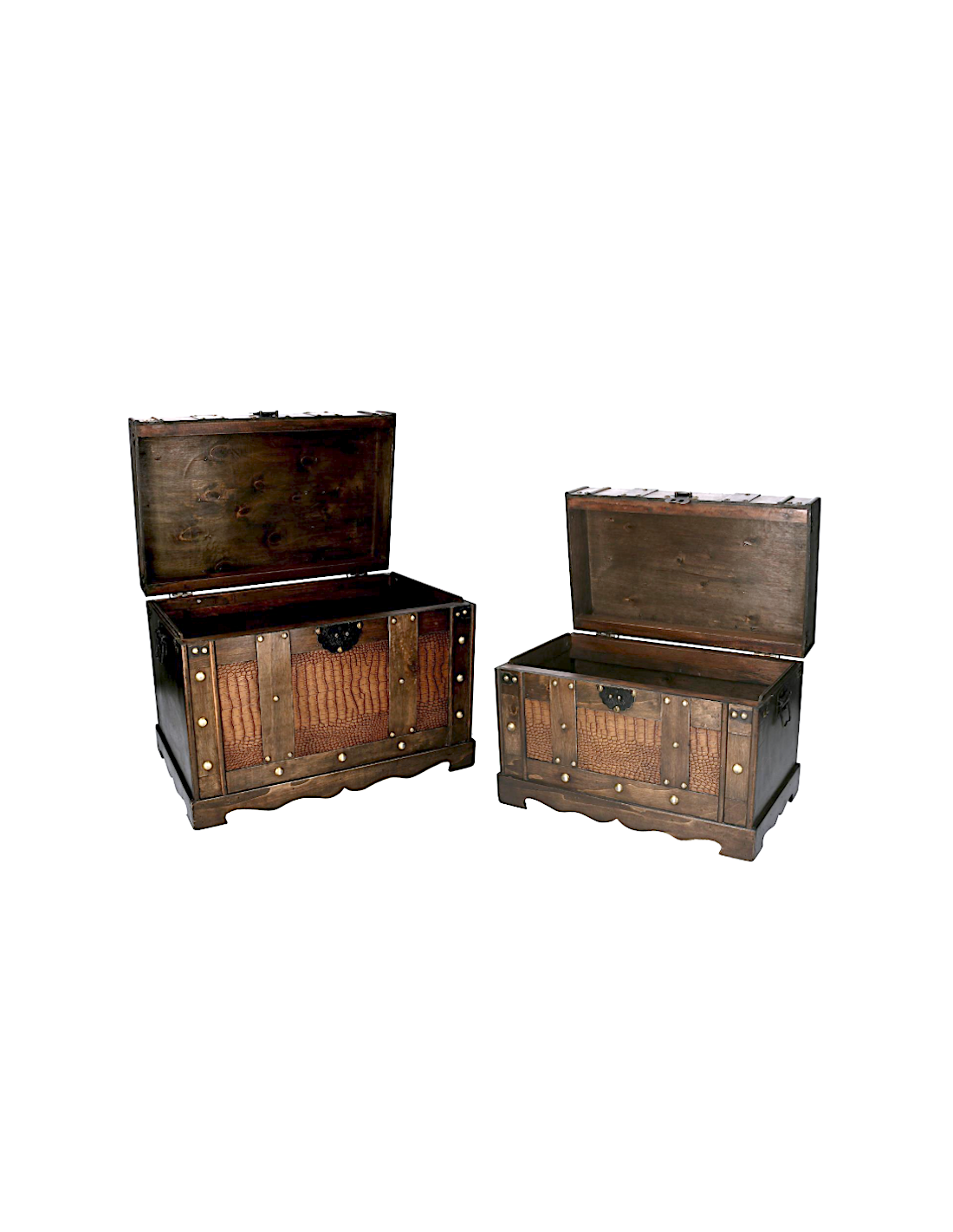 BAULE 503560 2 MISURA MARRONE LEGNO