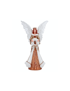 ANGELO 252804 RESINA 25,5X17,5X43CM ORO/BIANCO