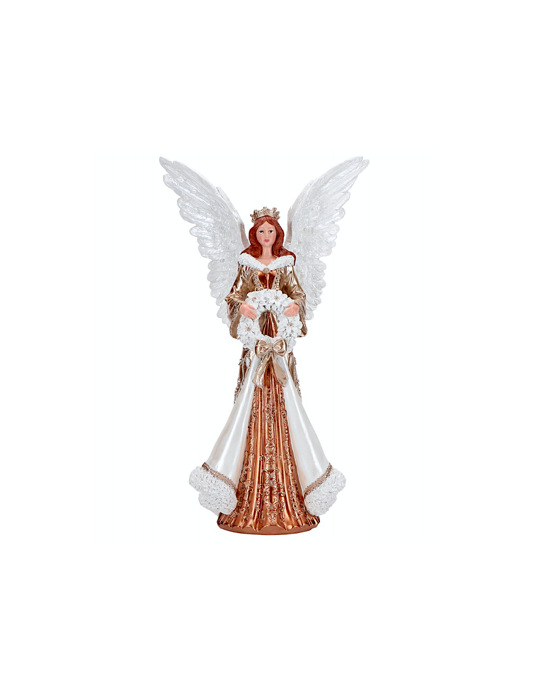 ANGELO 252804 RESINA 25,5X17,5X43CM ORO/BIANCO