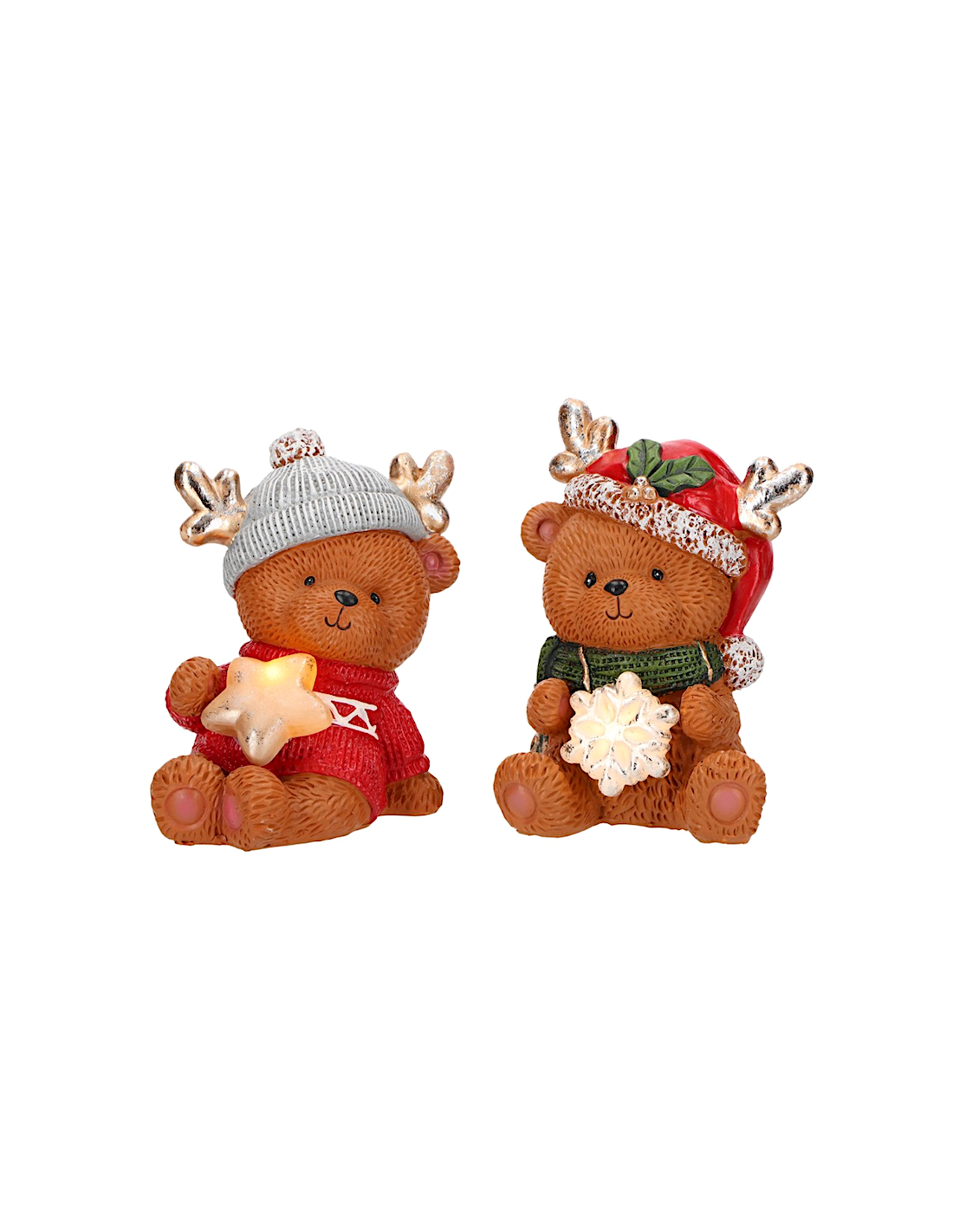 ORSO 253740 NATALIZIO 11,5X11X15,5CM LED ASSORTITO