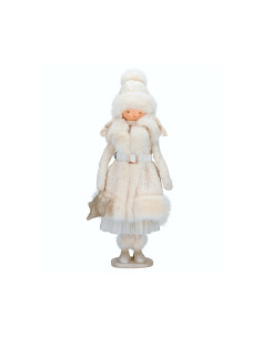 BAMBOLINA 254860 24X18X47CM ABITO BIANCO