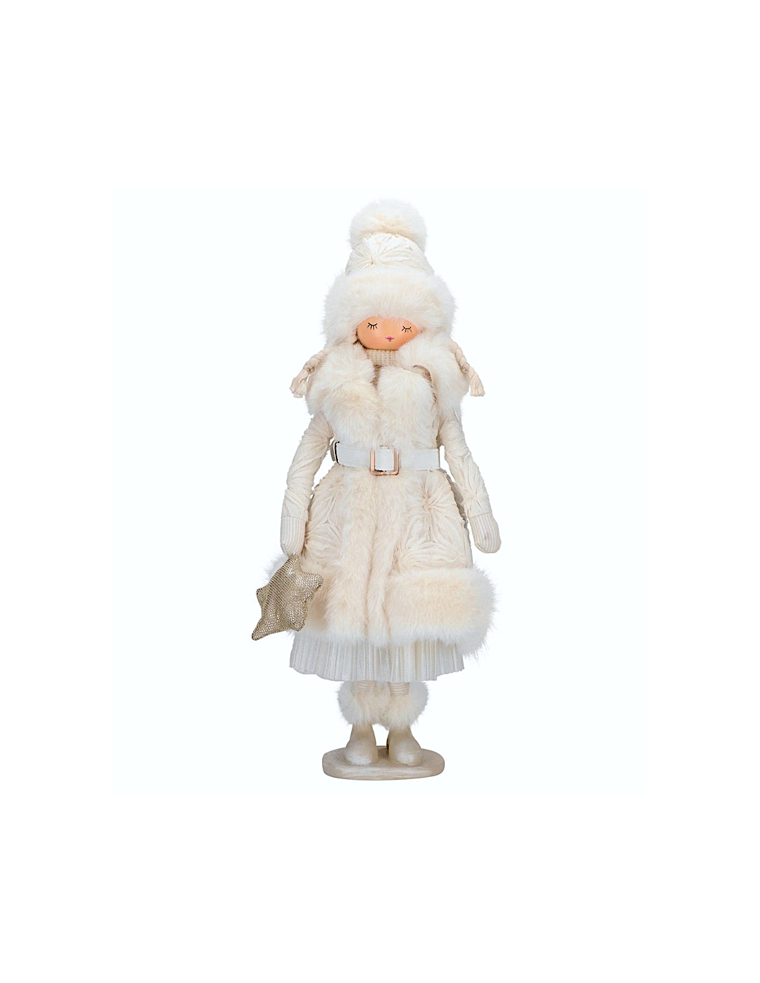 BAMBOLINA 254860 24X18X47CM ABITO BIANCO