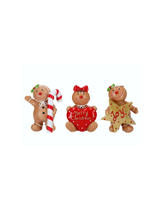 GINGERBREAD 253825 11X7,5X14,5CM ASSORTITO