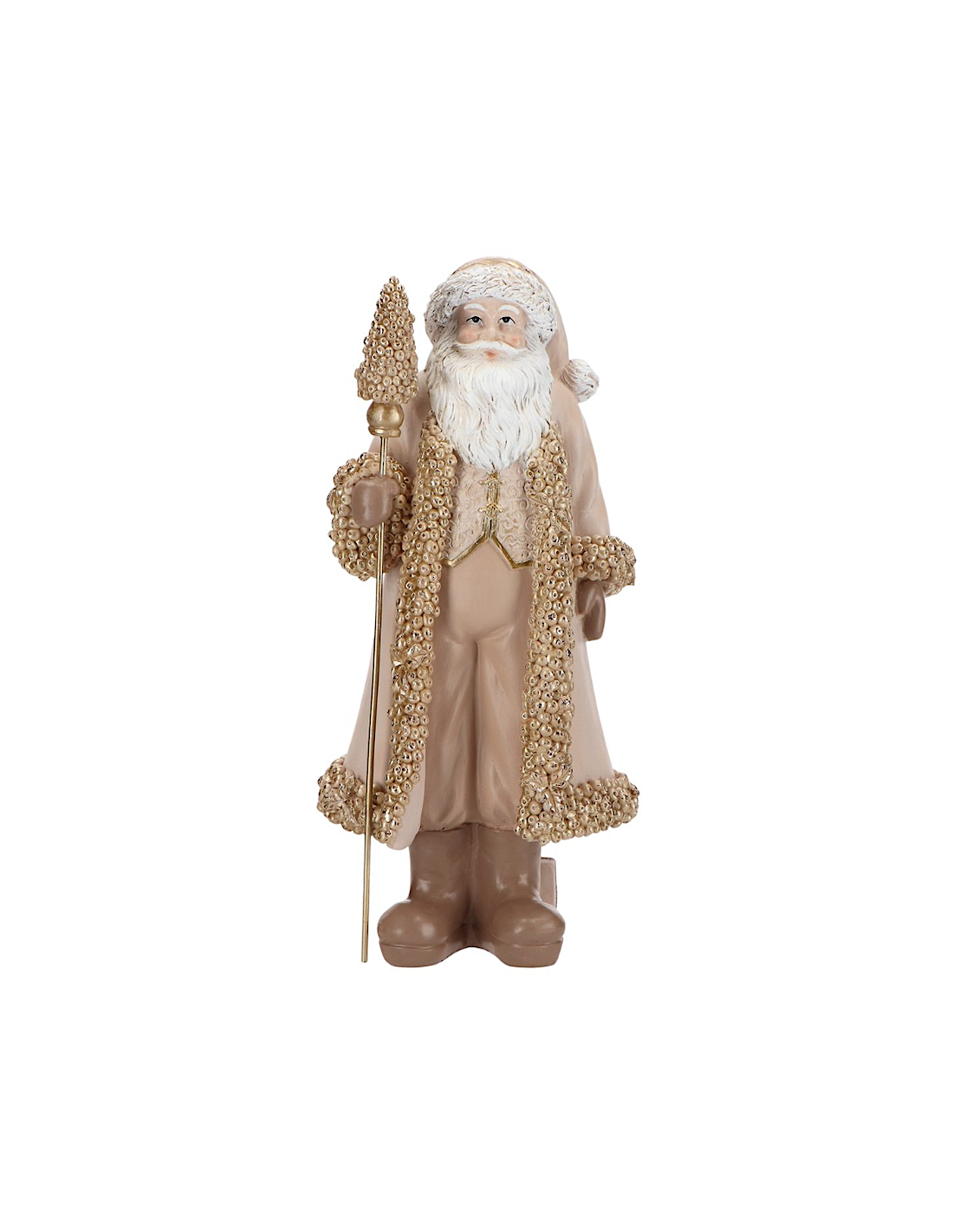 BABBO NATALE 253924 14X10,5X29,5CM MARRONE/ORO