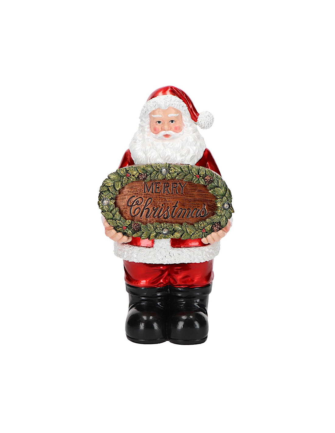 BABBO NATALE 253672 MERRY CHRISTMAS CON LED 16X11X30CM