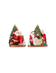 BABBO MAMMA NATALE 253689 CON LED 22,5X12X24CM