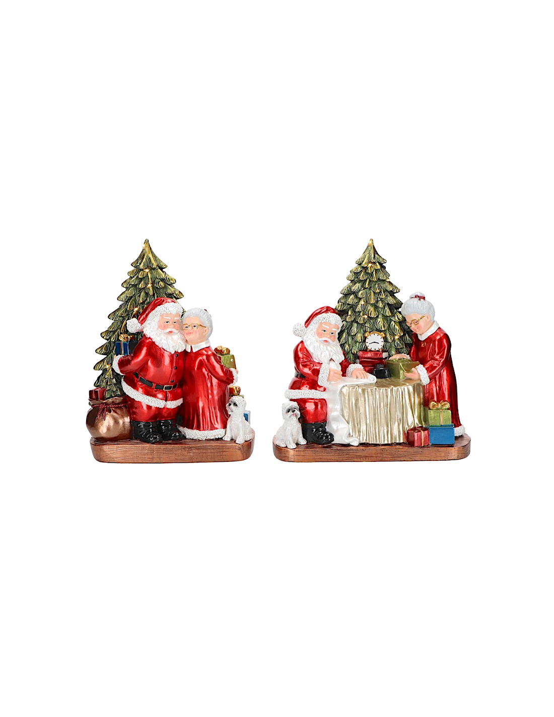 BABBO MAMMA NATALE 253689 CON LED 22,5X12X24CM