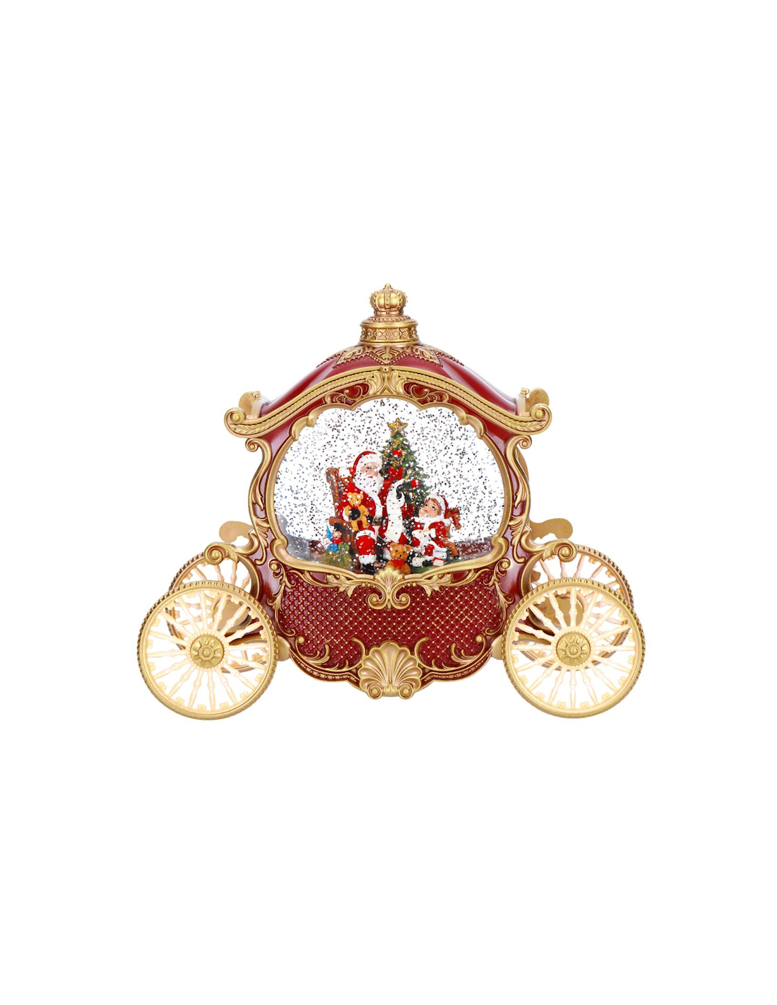 CARROZZA 231090 CON BABBO NATALE LED
