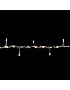 Catena Luminosa GN EXT DUO 4M 300 LED Bianco Caldo Professionale, Cavo Rame IP44 Interno/Esterno