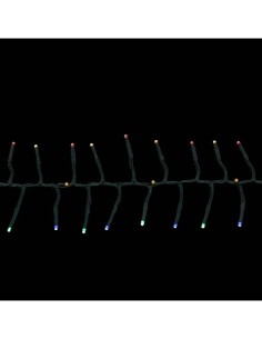 Boa Luminosa Professionale di Natale 10m 664 LED Multicolor, 8 Giochi di Luce, IP44 per Esterno e Interno