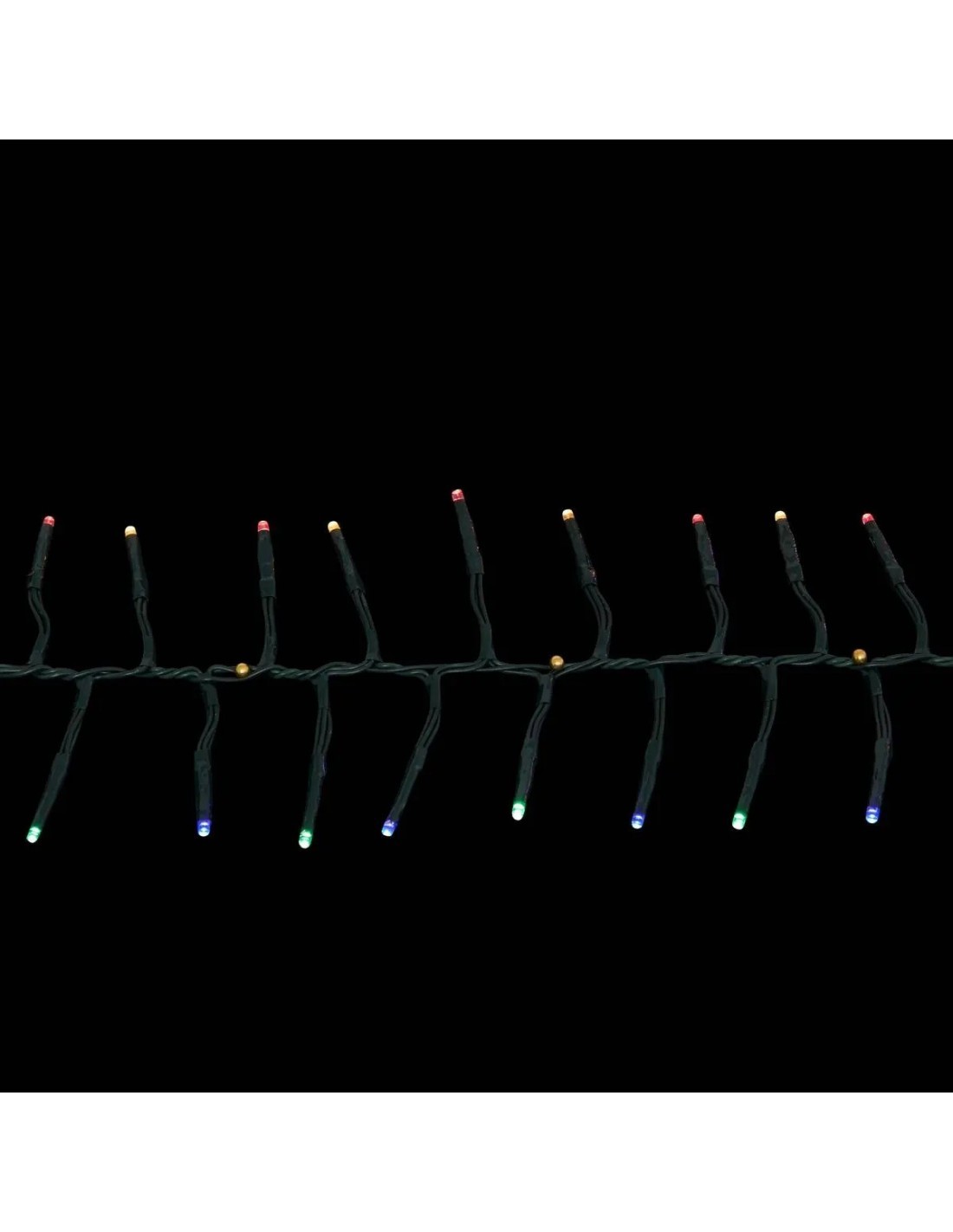 Boa Luminosa Professionale di Natale 10m 664 LED Multicolor, 8 Giochi di Luce, IP44 per Esterno e Interno