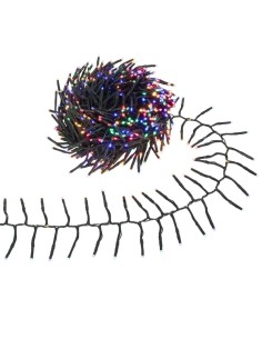 Boa Luminosa Professionale di Natale 10m 664 LED Multicolor, 8 Giochi di Luce, IP44 per Esterno e Interno