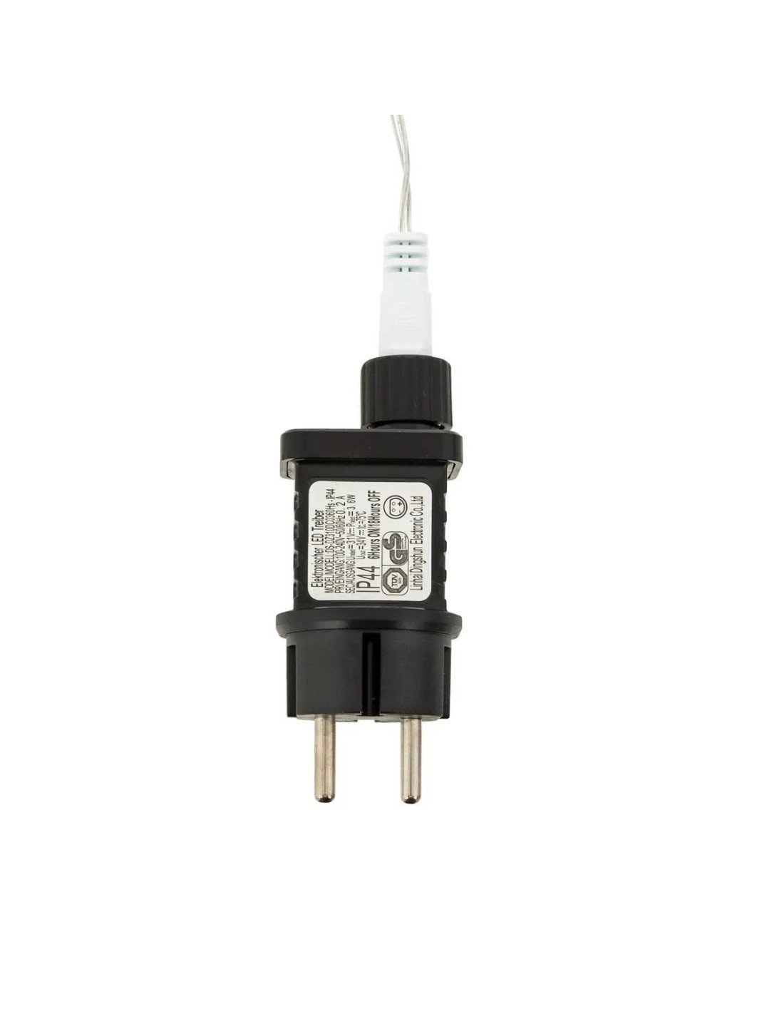 Decorazione Stella di Natale 60cm per Esterno, 200 LED Bianco Caldo, con Trasformatore, Uso Professionale