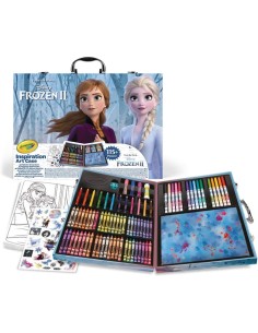 VALIGETTA, FROZEN 2, SET CREATIVO CON PENNARELLI, MATITE E PASTELLI 2