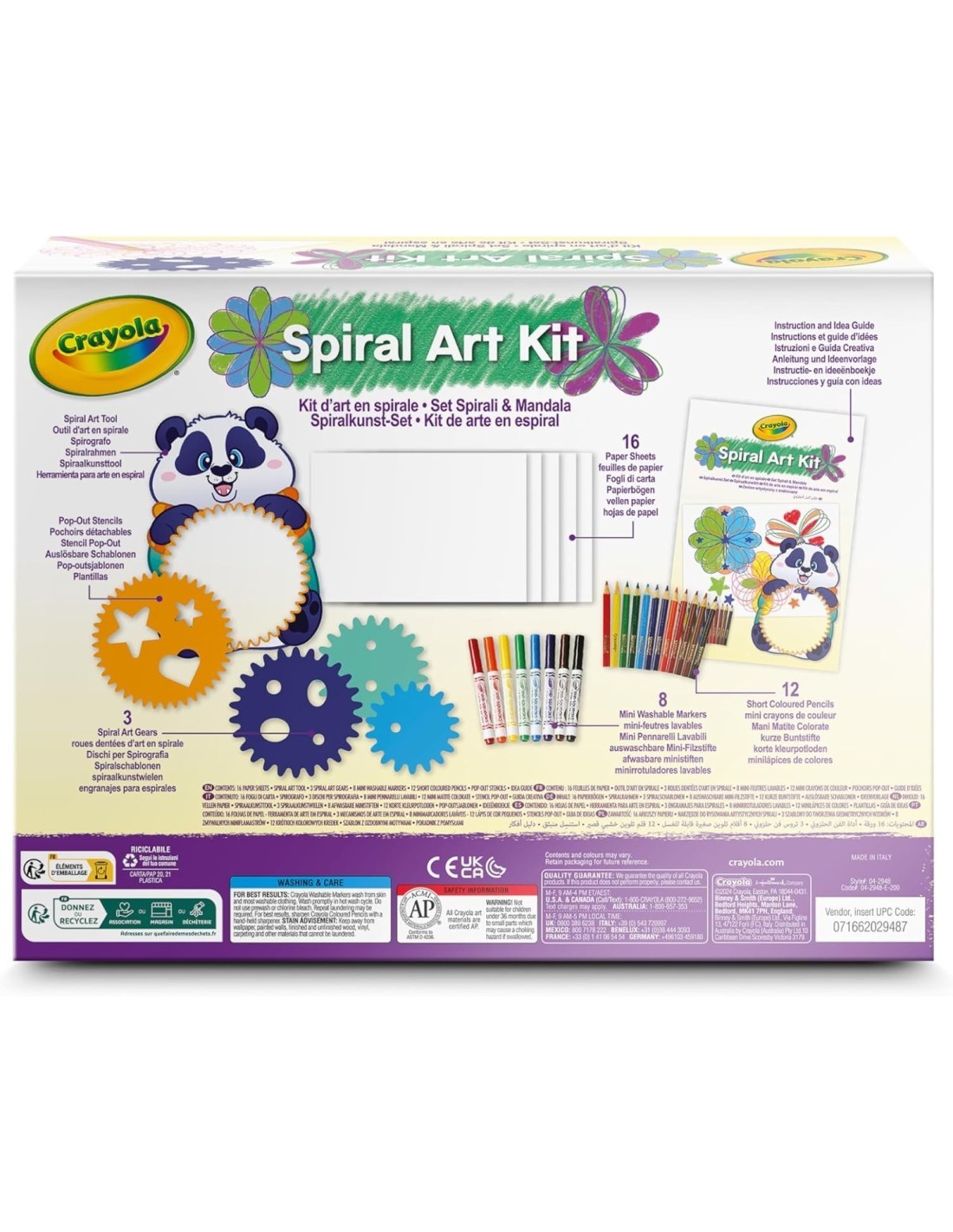 KIT PER COLORARE SET SPIRALI E MANDALA, CRAYOLA