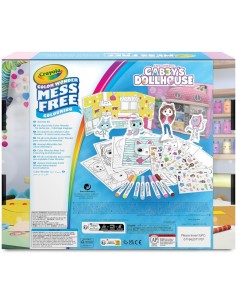 ACTIVITY SET GABBY’S DOLLHOUSE 40+ PEZZI, PENNARELLI SENZA MACCHIA, ADESIVI E PERSONAGGI POP-UP