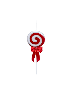 PENDENTE LECCA LECCA 20CM CON FIOCCO ROSSO