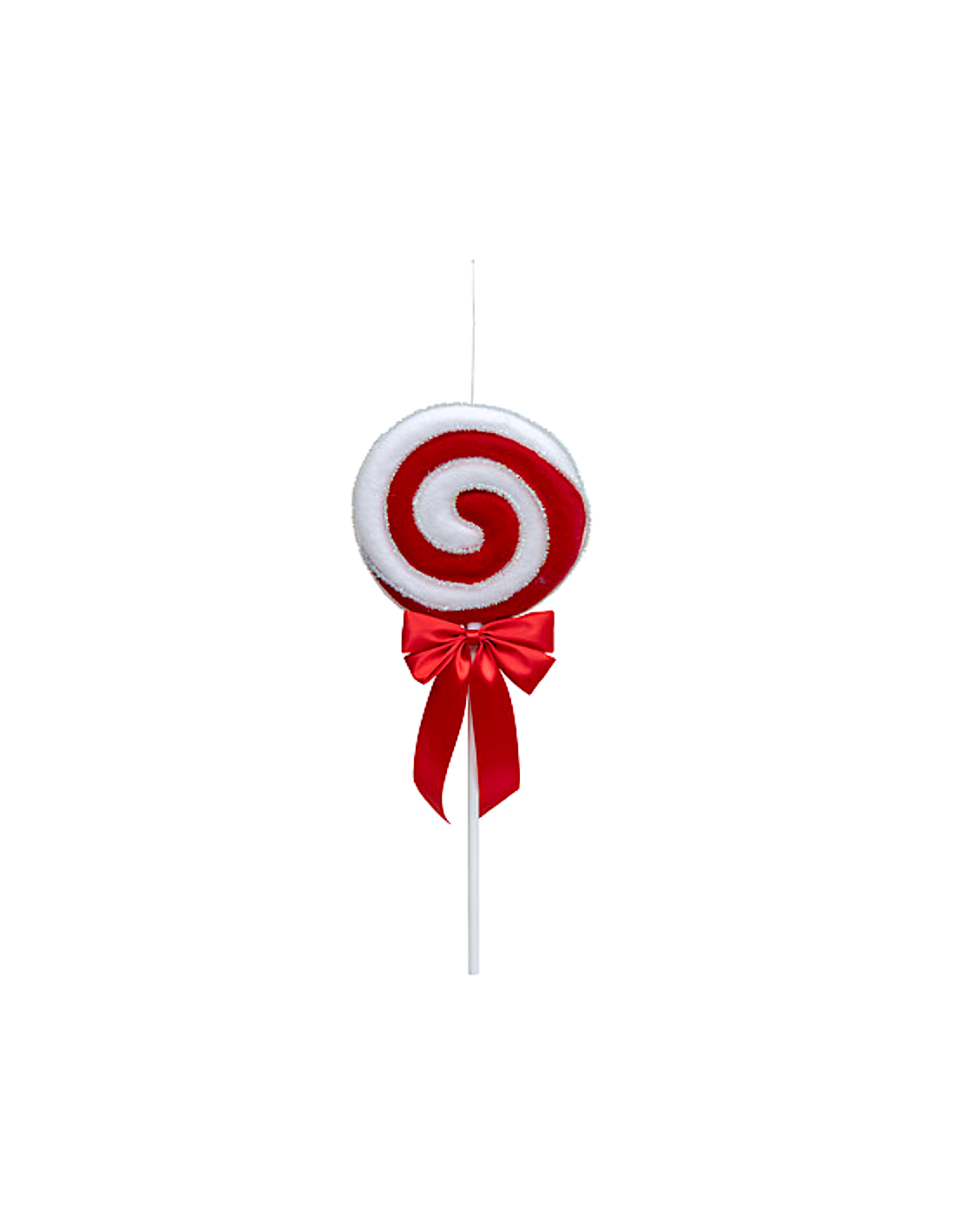 PENDENTE LECCA LECCA 20CM CON FIOCCO ROSSO