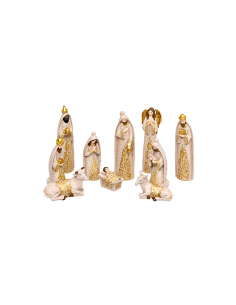 SET 10 FIGURE PRESEPE RESINA