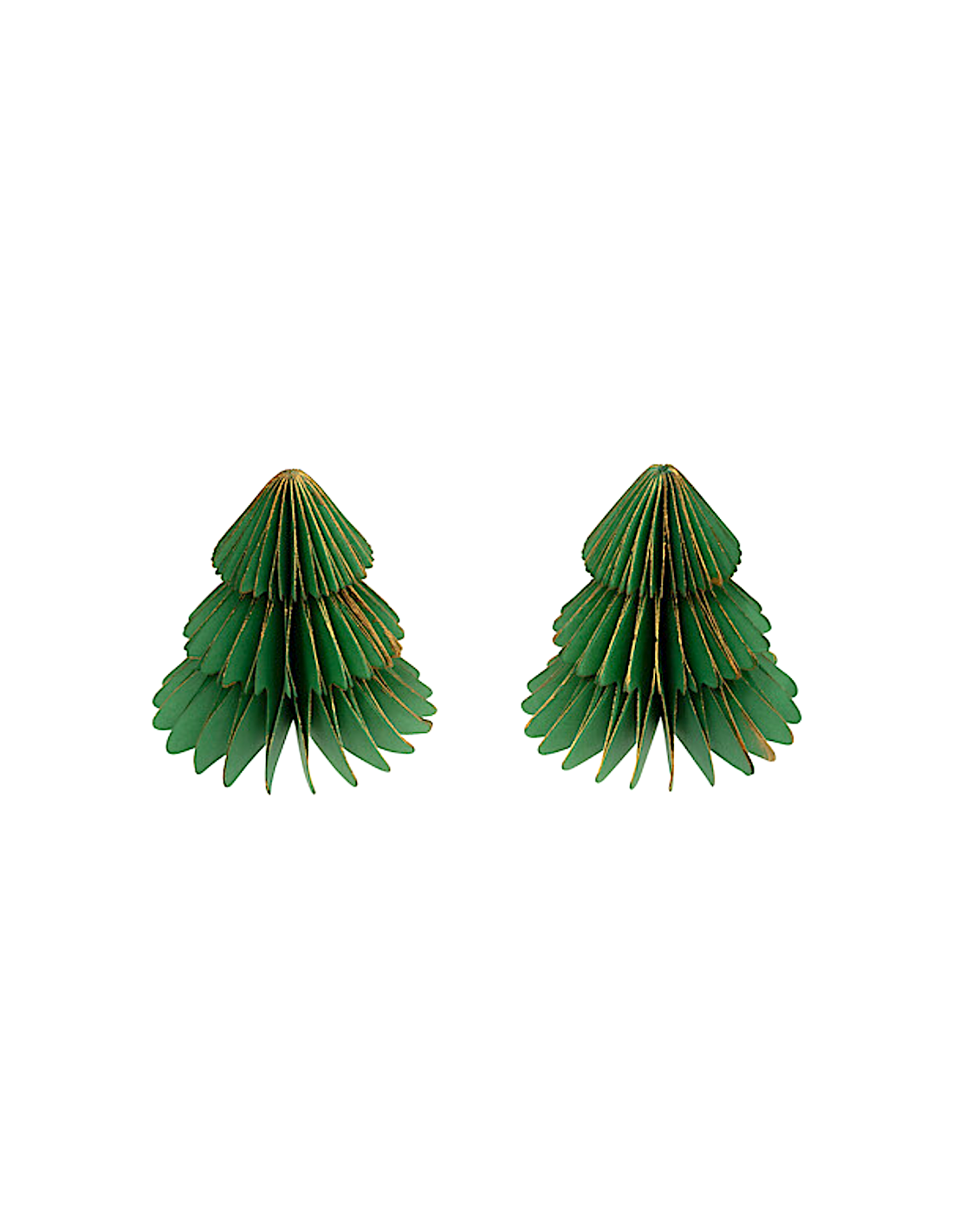 SET 2 ALBERELLI VERDI 6X6CM CARTA