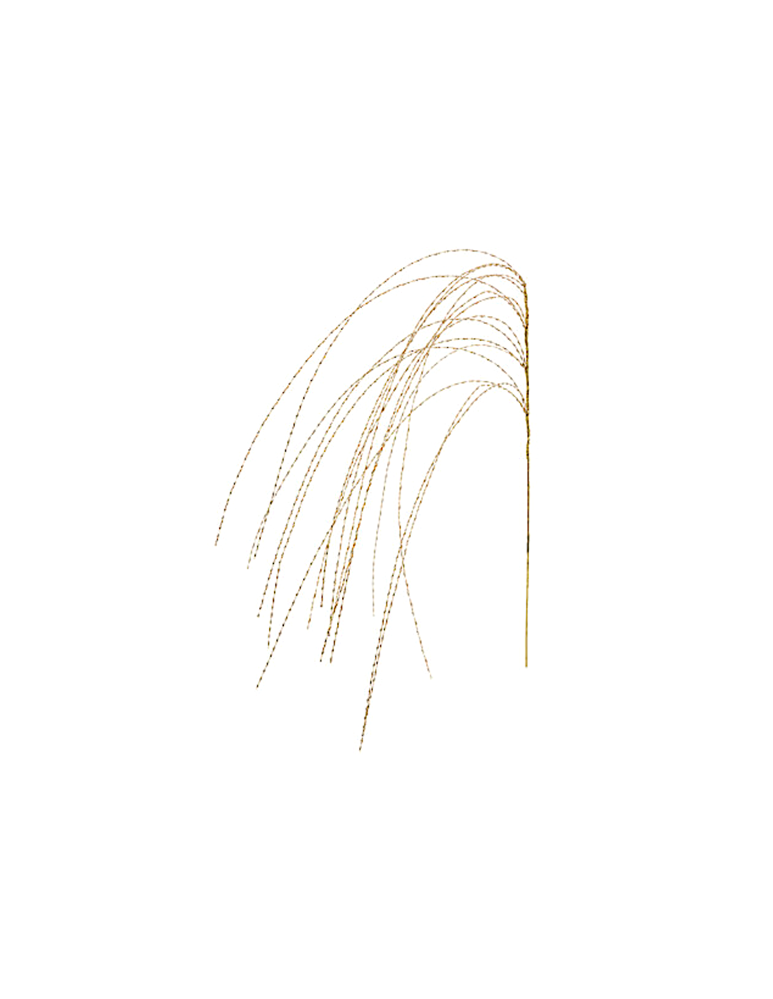 DECORAZIONE RAMO METALLO H115CM ORO