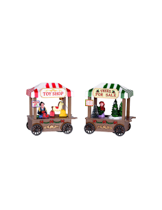 GIOSTRINA 78987 CARRELLO VENDITA ALBERI/GIOCATTOLI BATTERIA