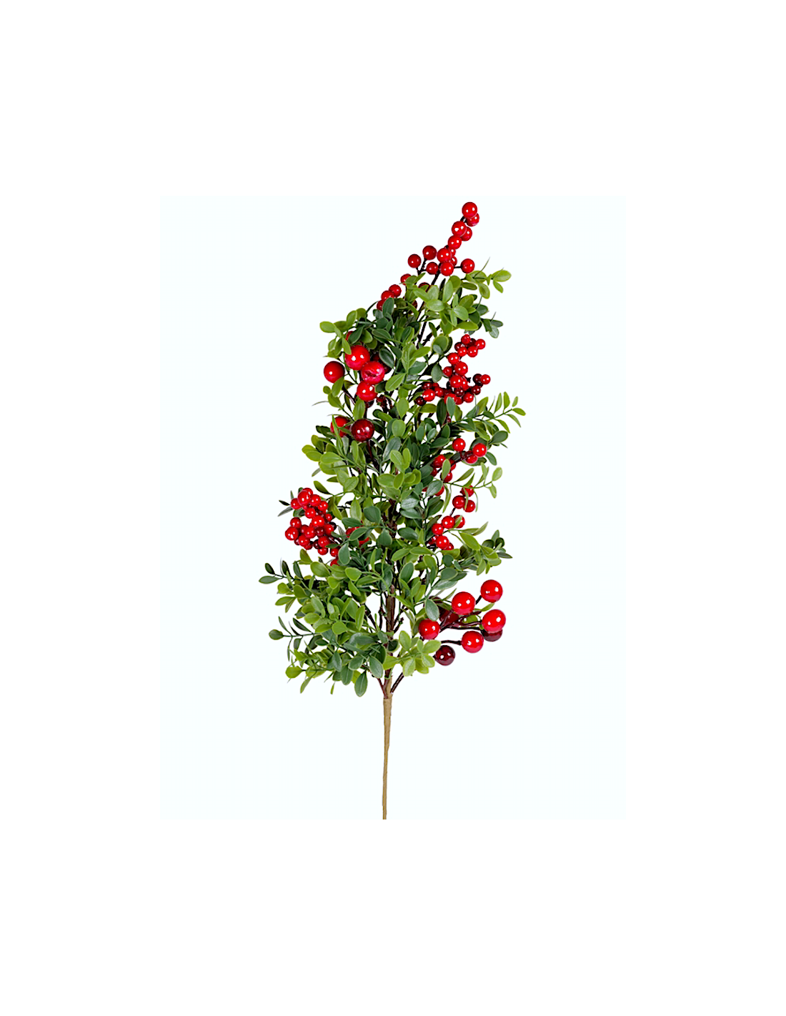 RAMETTO BACCHE E FOGLIE H80CM PVC
